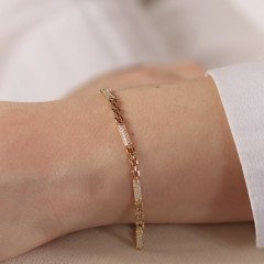 Taşlı Mini Kordon Bileklik