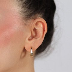 Çizgili Modern Küpe