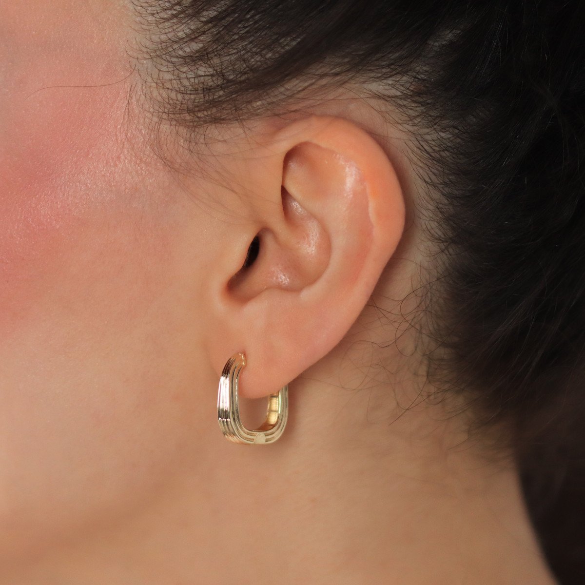 Çizgili Modern Küpe