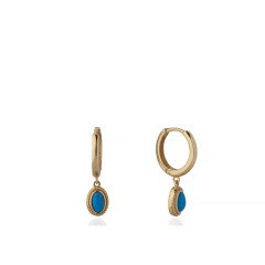 Firuze Sallantılı Küpe