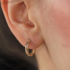 Çizgili Halka Küpe