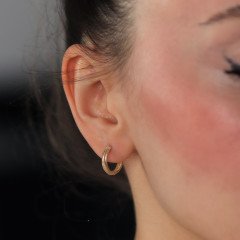 Çizgili Halka Küpe