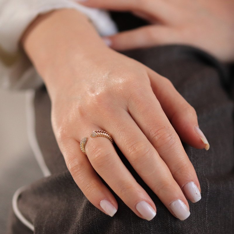 Taşlı Sarmal Yüzük