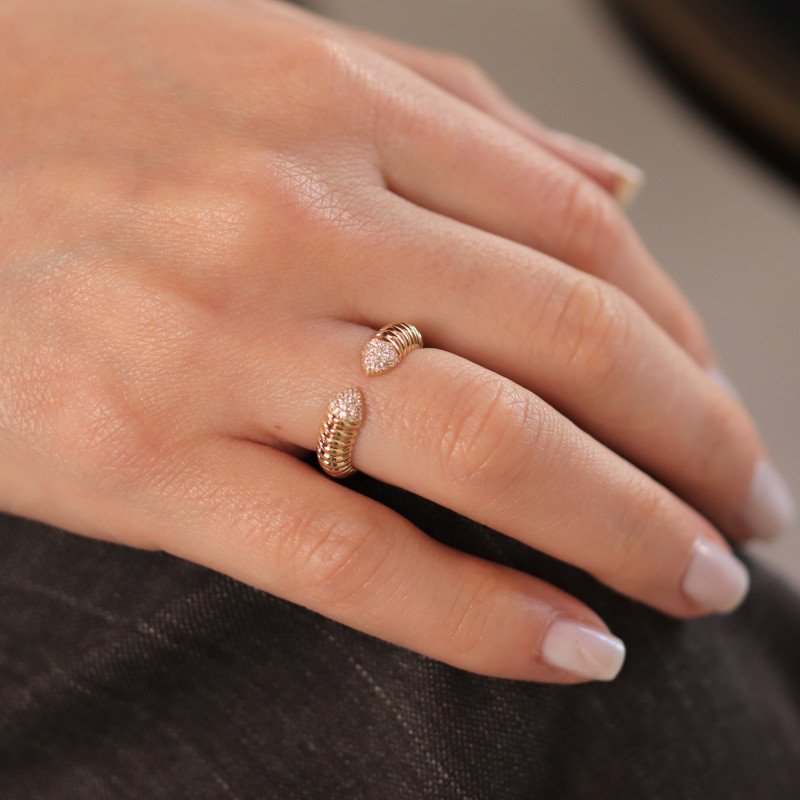 Taşlı Sarmal Yüzük