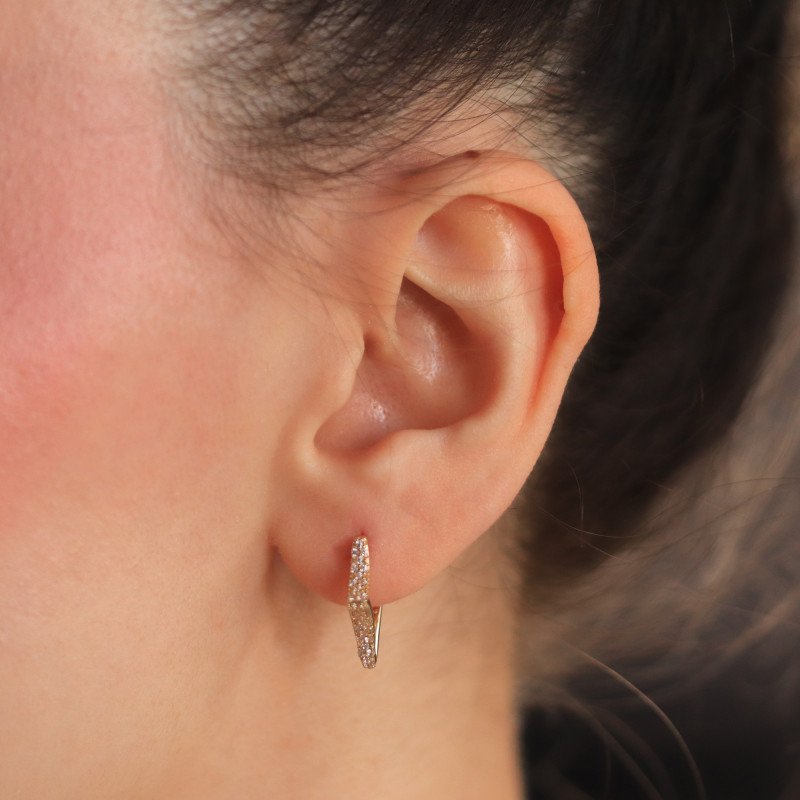 Taşlı Yıldız Küpe