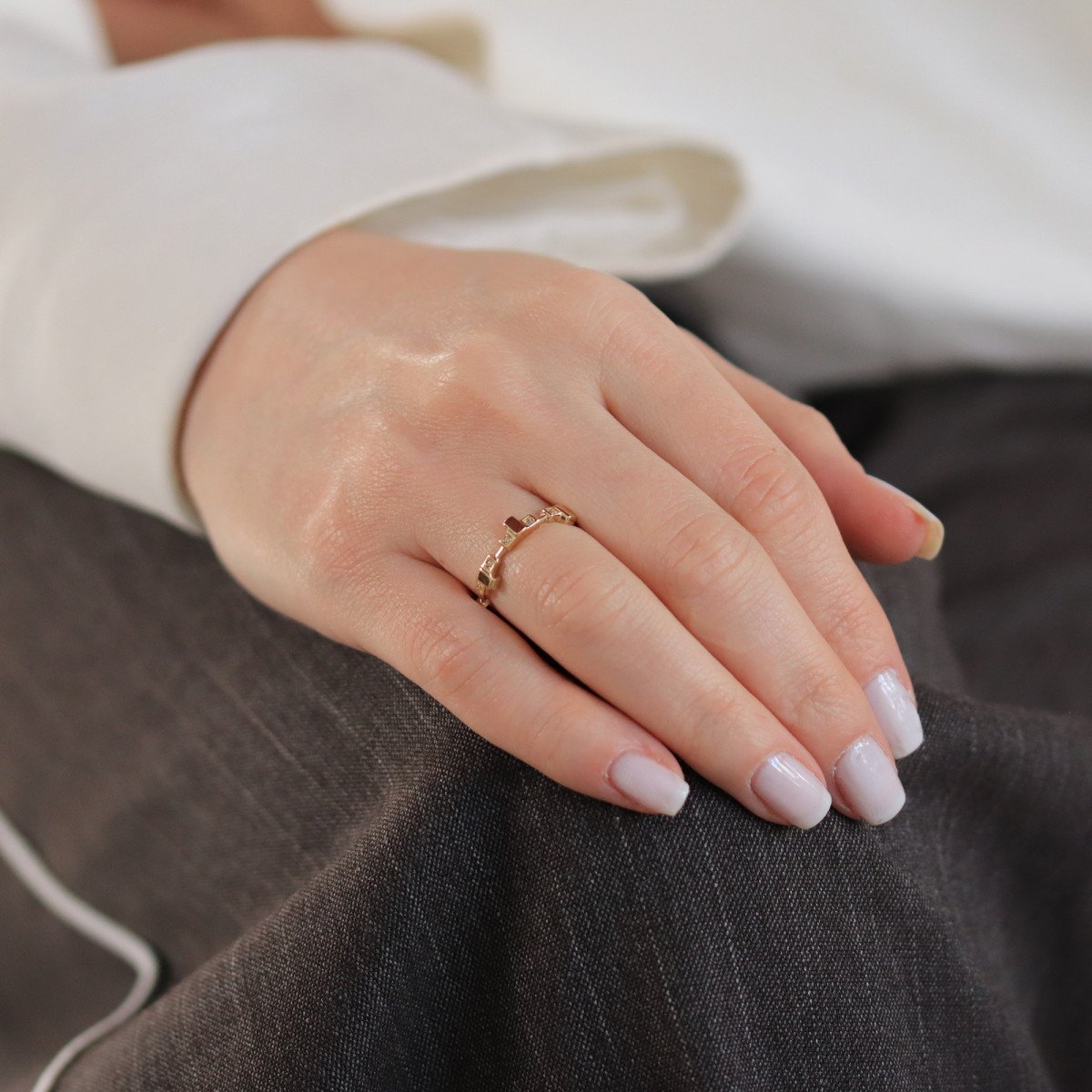 Taşlı Tetris Yüzük