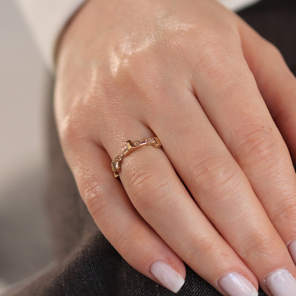 Taşlı Tetris Yüzük