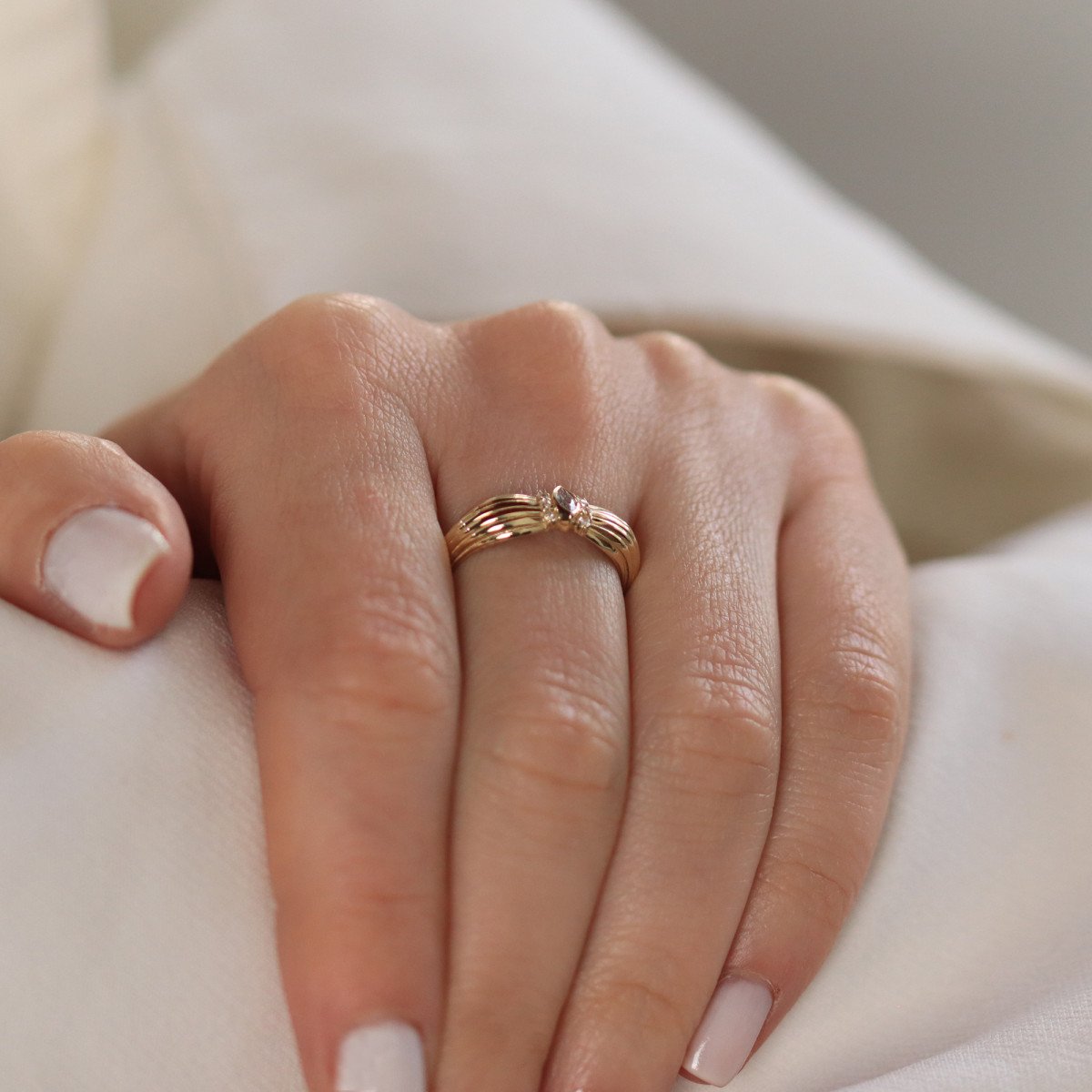 Taşlı Midye Yüzük