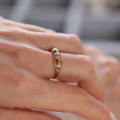 Taşlı Midye Yüzük