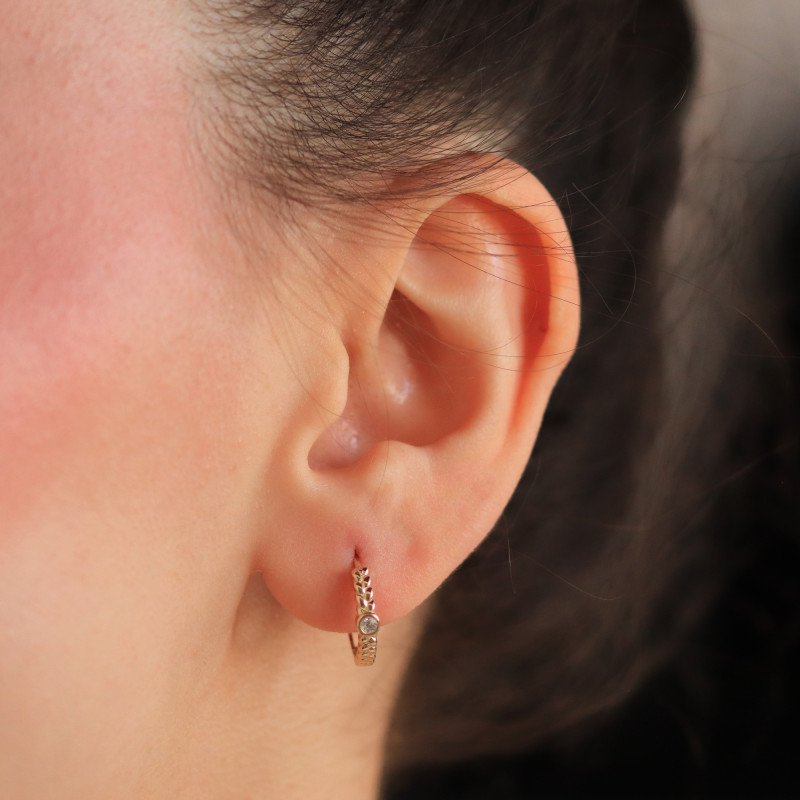 Taşlı Başak Küpe