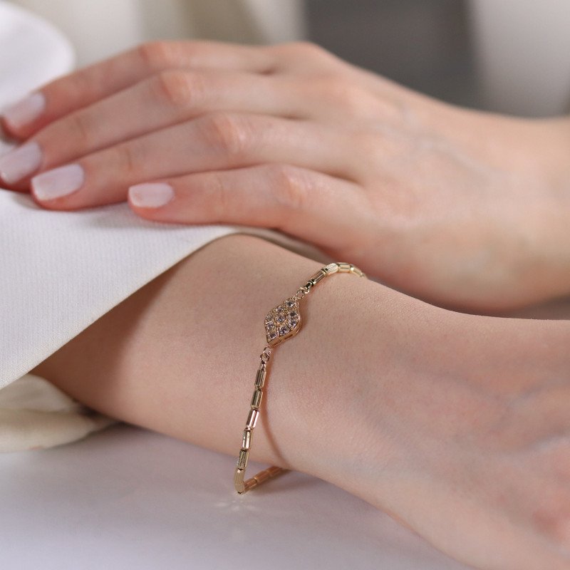 Taşlı Badem Bileklik