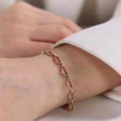 Taşlı Elips Bileklik