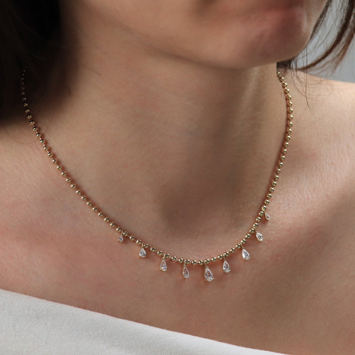 Sıralı Damla Kolye