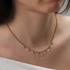 Sıralı Damla Kolye