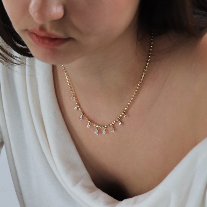 Sıralı Damla Kolye