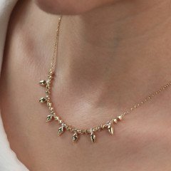 Taşlı Mızrak Kolye