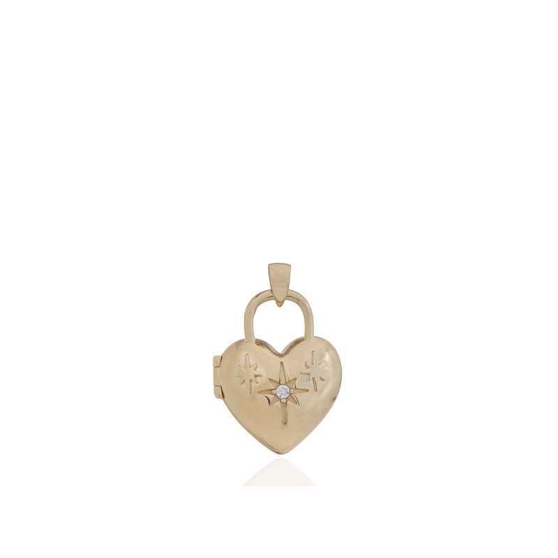 Kapaklı Kalp Charm