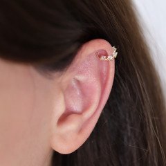 Dört Taş Halka Piercing