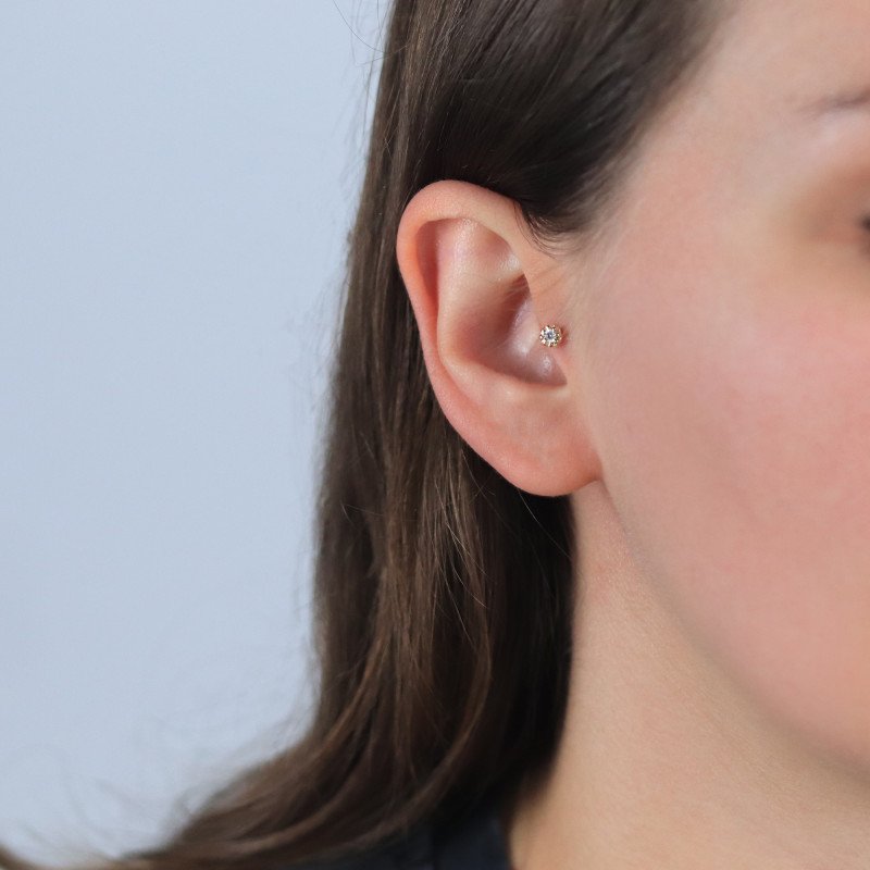 Mini Tek Taş Piercing