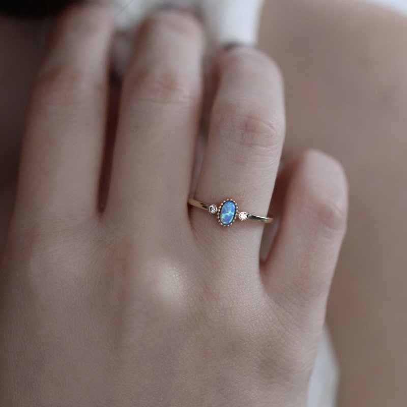 Opal Taşlı Yüzük