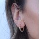 Patterned Hoop Earrings 