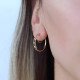 Chain Detail Hoop Earrings