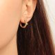 Gemstone Ball Earrings