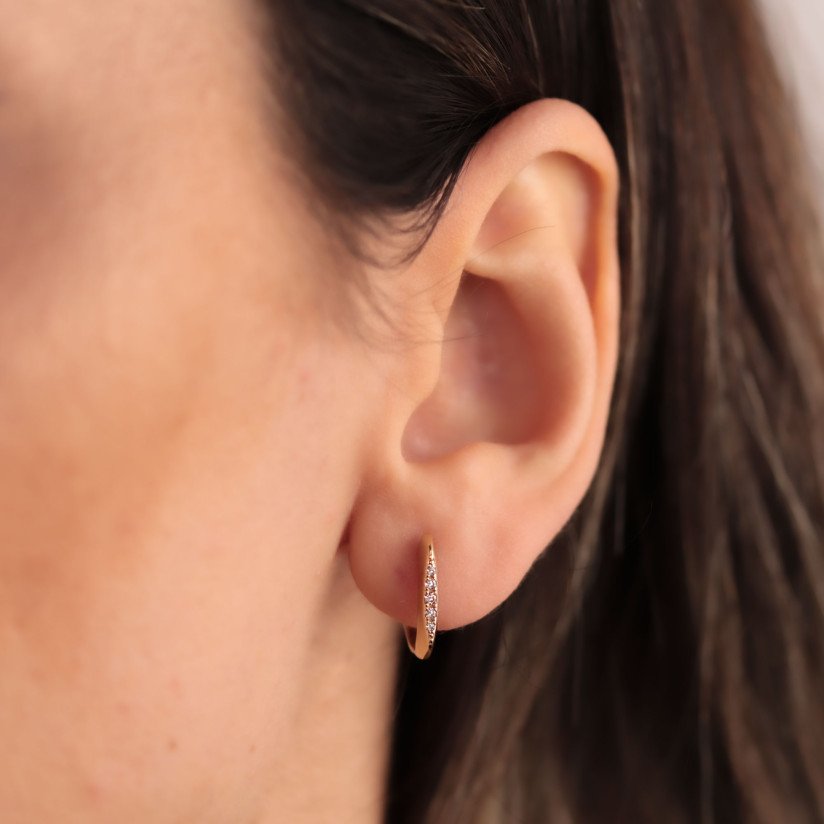 Stone Line Earrings