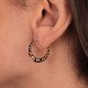 Prismatic Hoop Earrings