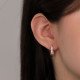 Stone Ellipse Earrings 